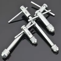 Hand Tools 4pcs T Type Machine Screw Threading Taps Reamer Drill Tap And Die Wrench Set M3-M8 Adjustable Ratchet