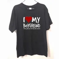 I Love My Boyfriend Yes He Bought me girlfriend funny birthday gift FUNNY humour T-shirt MENS T SHIRT Tee Unisex 210623