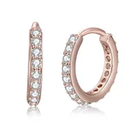 Nosy pierścienie Studia Designer Design Diamond Sexy Body Jewelry Cross Clip On Fake Stud Piercing