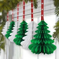 Kerstdecoraties 2022 Decor Home Tree Sunbeauty Pack van 6 stks Opknoping Ornamenten Tabel Centrum voor Kerstmis