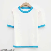 Sonbahar Marka Tees Hit Renk Tüm Maç T-shirt Ince Kadın Kazak Bluz kadın Örgü Kısa Kollu SweatshirtDe27
