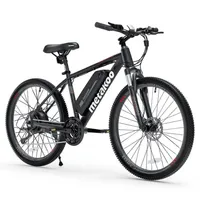 ABD Stok Metakoo CyberTrack 100 Dağ Elektrikli Bisiklet Siyah 26 inç Bafang 350 W Fırçasız Motor Shimano 21-Speed ​​Dişli SystemA38 A31 A29