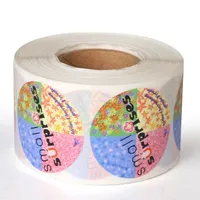 Adesivos personalizados Impressão em etiquetas impermeáveis ​​da vinil do círculo da cor completa para a embalagem de produtos cosméticos / de composição em rolos / folhas em baixo preço