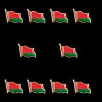 10sts Vitryssland National Flag Metal Färgad Enamel Lapel Slips Pins Badge