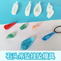 DIY Cristal Drop Molde Handmade Jóias Pedra Pingente Eardrop Modelo Silicone Th7