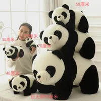 Lindo bebé grande gigante panda oso de felpa peluche de peluche muñeca animales juguete almohada dibujos animados kawaii muñecas niñas amante regalos wj151