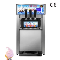 Bureau petite machine à crème glacée douce entièrement automatique commerciale