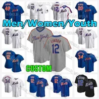 Mets Jersey 48 Jacob DeGrom 20 Pete Alonso 12 Francisco Lindor 30 Michael Conforto New 31 Mike Piazza 18 Darryl Strawberry York Baseball