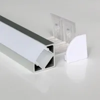 20m(10pcs) A Lot, 2m Per Piece, Anodized Aluminum Profile For Led Strip Light, Triangle Shape Strips