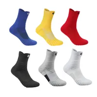 Мужские элитные баскетбольные носки сгущения амортизирующие полотенце полотенце дно хлопковые спортивные носки на открытые велосипедные дышащие носки бадминтон
