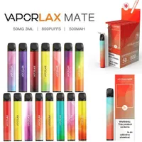 Genuine Vaporlax Matedisponible Dispositivo Cigarros 800 Puffs 3ml Pré-preenchido Vape Vape 500mAh Bateria Aviliable Geek Bar