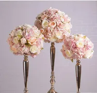 2021 Wedding Flower Ring Table Ballpiece Flower Balls Wedding Road Lead Flowers Fiori artificiali Corona decorativa