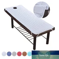Lakan sätter mjuka polyester massage bordsskivor Elastiskt spa behandlingskåpa för avkoppling Forepart hål sängkläder artikel Salon soffa