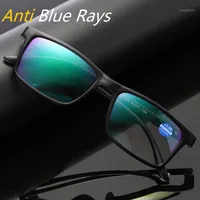 Sonnenbrille TR90 Herrenweinlese Lesebrille Presbyopia Männer Frauen Quadratische Rahmen Eyewear Anti Blue Rays Diopter 1.0 1.5 2.0 2.5 3.0 3.5 4.0
