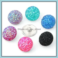 Charms Jewelry Findings & Components Bk Lots 18Mm Snap Button Acrylic Ginger Snaps For Interchangeable Bracelets Noosa Fashion Making Suppli
