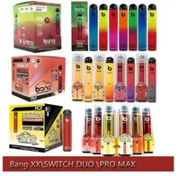 Bang XXL Pro Max Vape Lápiz Vape Lápiz electrónico Dispositivo de cigarrillos electrónicos 800mAh batería 6ml vapores vacíos Vapores vacíos 2000 Skuffs Switch Duo 2500puffs Kit