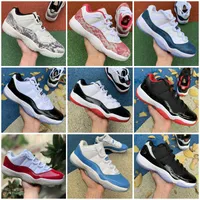 Jumpman 11 Bianco Snakeskin Shaskin Men Shoes Outdoor Shoes 11s XI Sports Sneakers formatori Dimensione alta qualità 5.5-13