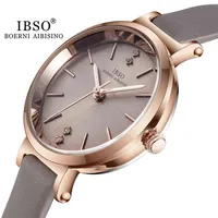 Relojes de lujo para hombres y mujeres relojes de marca de diseño IBSO MONTRE-Pulsera Ultra-Mince Pour Femmes, Cuarzo, De Luxe, La Mode, 8 mm,