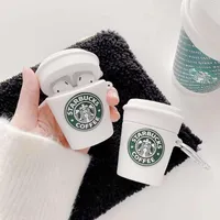 Für Airpods Pro Case White Starbucks Becher Schützende Silikonhülle Apfel Airpods 1 und 2 Kopfhörer-Ladekastenabdeckung