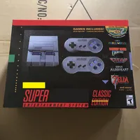 Super Mini SNES 4K HDTV Video Game Console 16bit Support Download Store Progress for Super NES Classic Edition 21 or 600 Games Players