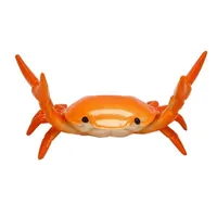 Storage Bags Creative Cute Crab Pen Holder Weightlifting Crabs Penholder Bracket Rack Gift Stationery Orange
