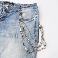 Gürtel Sternkette auf der Pants Frauen Punk Street Metal Hose Schlüsselanhänger Jeans Hip-Hop Taille Gürtelband Fajas