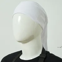 NewDesigner Máscara Sublimação Mágica Turbante Branco Embalagem sublimated Headscarf personalizado DIY 9.84 * 19.3inch poliéster mutifuncional rre11955