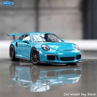Willy 1:24 Porsche 911GT3 RS Spor Araba Simülasyon Alaşım Modeli Otomobil El Sanatları Dekorasyon Koleksiyonu Oyuncak Araçları Hediyeler