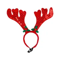 크리스마스에 대 한 개 머리띠 사랑 스럽다 애완 동물 머리 밴드 액세서리 개 고양이 크리스마스 antlers hairband 장식 제품 의류