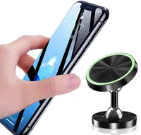 Two Way Adjust Car Phone holder Luminous Magnetic Holders 360 Degree Magnet Universal Mobile Mount Desk Stands