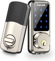 Smart Lock Block senza chiave ornamentale Hornbill Smart Lock Porta frontale, Bluetooth elettronico digitale utilizzato con app, blocco automatico del codice, adatto per Hotel Airbnb Home