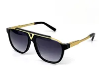 Männer Vintage Sonnenbrillen 0937 Quadratische Platte Metall-Kombinationsbrett Starke Euro-Größe UV400-Objektiv mit Kasten