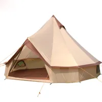 4x4x2.5m 대형 공간 몽골 유르트 텐트 8-10 명 옥외 방수 옥스포드 가족 벨 캠프 쉼터 하우스 캠핑 캠핑 야생 생존 피크닉 배송