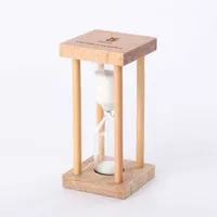 1 3 5Min Wooden Mini Size Sand Sandglass Hourglass Timer Clock Kitchen Timer Home Office Desktop Decoration Gift Dropshipping H0922