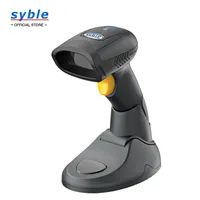 Scanner de código de barras Bluetooth Syble 2D com base, scanners XB-6221BT