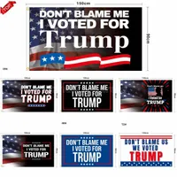 No me culpes, he votado por Trump 90 * 150 cm banner banner Banderas Trump 2024 Bandera Presidente Badán Banderas Banderas de la elección de nuevo Gran poliéster 3 * 5 pies