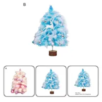 Dekoracje świąteczne 1 set Tree Display Drewno Model lekka delikatna estetyczna urocza rękodzieła