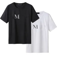 여름 디자이너 망 티셔츠 남성 여성 편지 로고 티 블랙 화이트 캐주얼 느슨한 슬림 패션 스트리트 의류 디자인 Tshirts 최고 품질 크기 M-4XL
