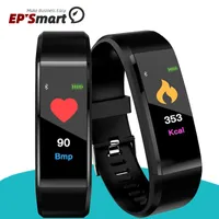 Renkli LCD Ekran ID115 Artı Akıllı Bileklikler Bilezik Spor Izci Pedometre Watch Band Kalp Hızı Kan Basıncı Monitörü Bileklik