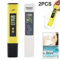 Meters Digital EC TDS PH Meter Tester Temperature Pen Water Purity PPM Filter Hydroponic For Aquarium Pool Food Monitor