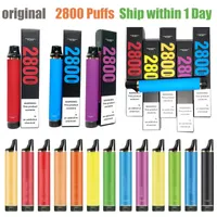 Puff Flex 2800 Hits 2% 5% Barras desechables Vape Pen E Cigarrillos 850 mAh Batería 8 ml de cápsulas Cartucho Kits de vaporizador pre-relleno