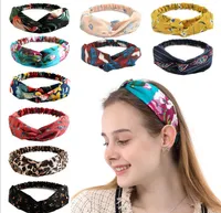 281 estilos Pls Observação Colorido Headband Elastic Headscarf Meninas Acessórios de Cabelo Twisted Knotted cabeça étnica envoltório floral estiramento