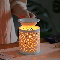 Koku Lambaları Balmumu Erime Isıtıcı Elektrikli Mum Lambası Yağları Aroma Uçucu Yağ Burner Gece Lambası
