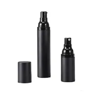 Leeg zwart frosted plastic als spuitpomp flessen airless 15ml 30ml 50 ml dispenser voor cosmetische vloeistof / lotion