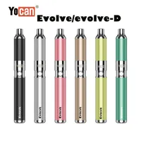 Original Yocan Evolve-D-satser Evolve Kit Dry Herb förångare Vax förångare Dual Coil Pen 6 färger gratis
