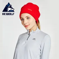 Hewolf Kış Eşarp Bisiklet Şapka Polar Boyun Isıtıcı Kafa Rüzgar Geçirmez Yüz Maskesi İşlevli Kalınlaşmak Sıcak Moda Unisex Caps Maskeleri