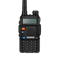 BAOFENG WALKIE TALKIE UV-5R DUAL BAND BANDA BINE-WAY-Radio 128CH 5W VHF UHF 136-174MHZ 400-520MHz per la caccia al prosciutto Radios11