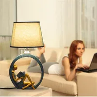 Bordslampor Elegant LED-lampa Modern stående skrivbord ljus sovrum Studie Living Room Bedside Fixtures Armatur Nordic Home Decor