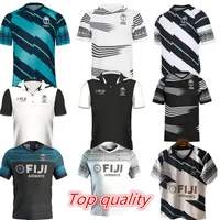 2021 2022 Fidji Accueil Elevé Jersey Jersey Sevens Shirt Thai Qualité 20 21 22 Fidji National 7's Rugby Jerseys