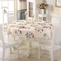 Table de table Niobomo Simple Moderne Style Pastoral Stripe Feuille Colorée Pour La Couvercle de thé à la maison imperméable